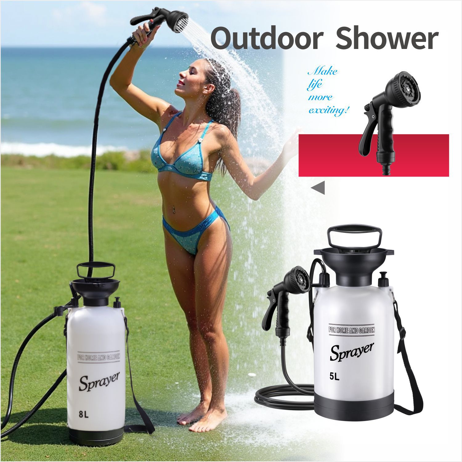 Sports Equipment Disinfectant Spray - 3/8L Spruzzatore a pressione manuale Giardino