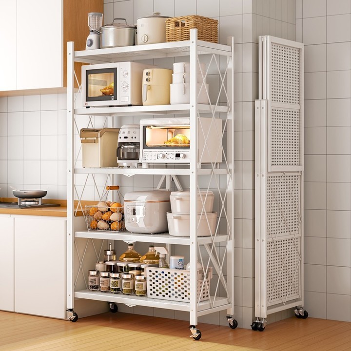 Sports Equipment Cabinet - Scaffale Pieghevole Multilivello Senza Montaggio, Unità