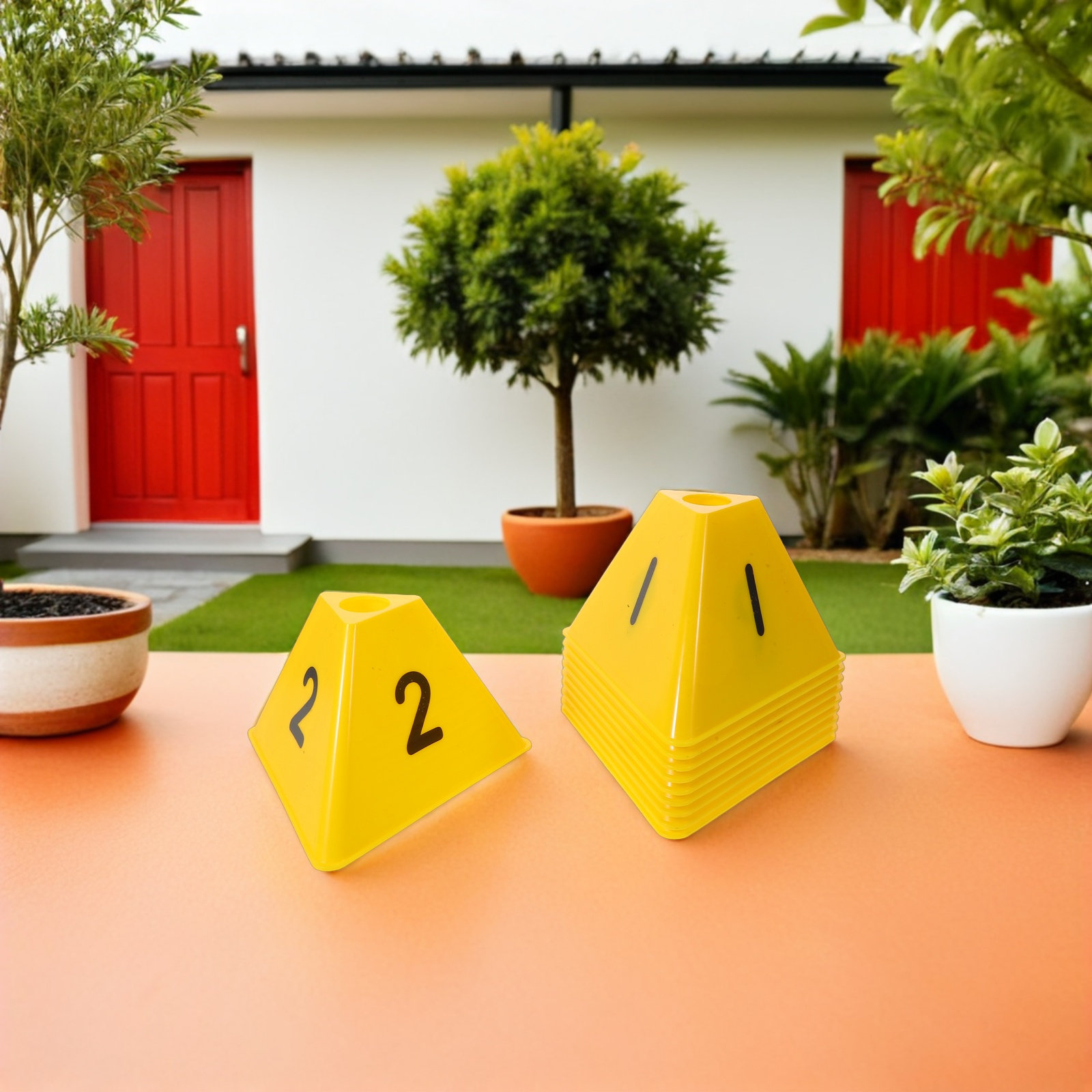 10 Pezzi di Coni Numerati per  - Football Training Cone recensione e prezzo